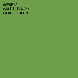 #6F9E4A - Glade Green Color Image