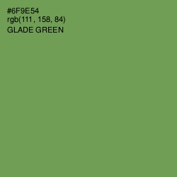 #6F9E54 - Glade Green Color Image
