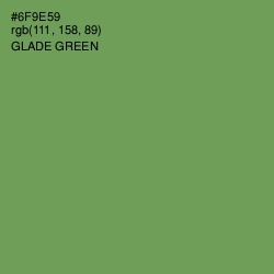 #6F9E59 - Glade Green Color Image