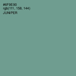 #6F9E90 - Juniper Color Image
