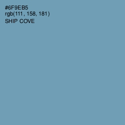 #6F9EB5 - Ship Cove Color Image