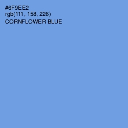 #6F9EE2 - Cornflower Blue Color Image