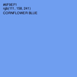 #6F9EF1 - Cornflower Blue Color Image
