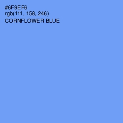 #6F9EF6 - Cornflower Blue Color Image
