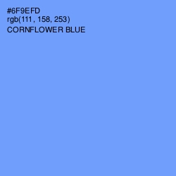 #6F9EFD - Cornflower Blue Color Image