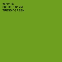 #6F9F1E - Trendy Green Color Image