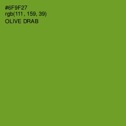 #6F9F27 - Olive Drab Color Image