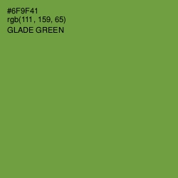 #6F9F41 - Glade Green Color Image