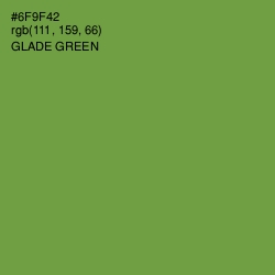 #6F9F42 - Glade Green Color Image