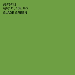 #6F9F43 - Glade Green Color Image