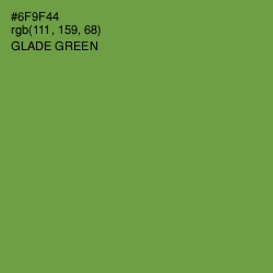 #6F9F44 - Glade Green Color Image