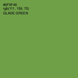 #6F9F46 - Glade Green Color Image