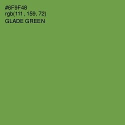 #6F9F48 - Glade Green Color Image