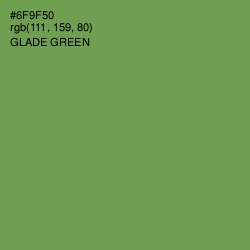 #6F9F50 - Glade Green Color Image