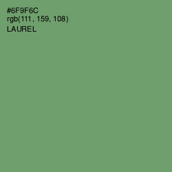 #6F9F6C - Laurel Color Image