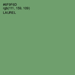 #6F9F6D - Laurel Color Image