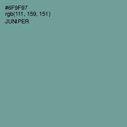 #6F9F97 - Juniper Color Image