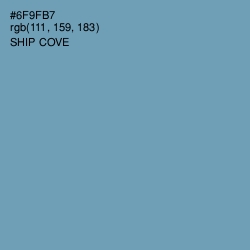 #6F9FB7 - Ship Cove Color Image