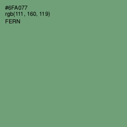 #6FA077 - Fern Color Image