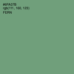 #6FA07B - Fern Color Image