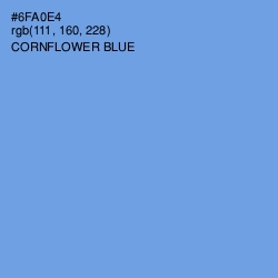 #6FA0E4 - Cornflower Blue Color Image
