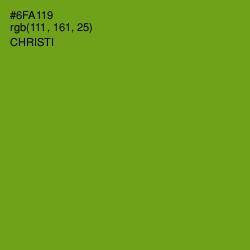 #6FA119 - Christi Color Image