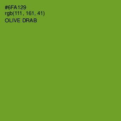 #6FA129 - Olive Drab Color Image