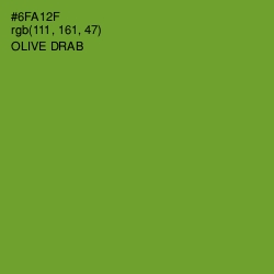 #6FA12F - Olive Drab Color Image