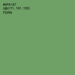 #6FA167 - Fern Color Image