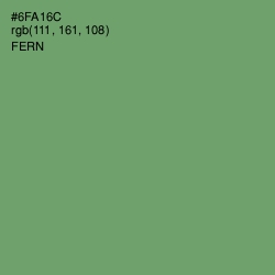 #6FA16C - Fern Color Image