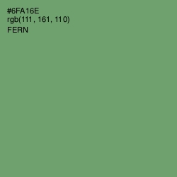 #6FA16E - Fern Color Image