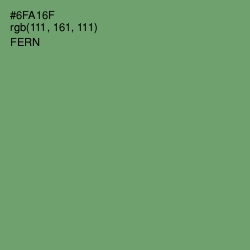 #6FA16F - Fern Color Image