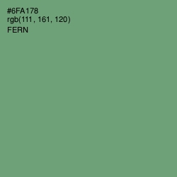 #6FA178 - Fern Color Image