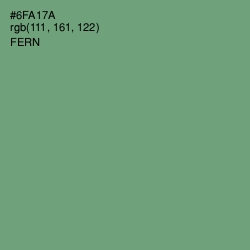 #6FA17A - Fern Color Image