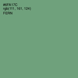#6FA17C - Fern Color Image