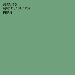 #6FA17D - Fern Color Image