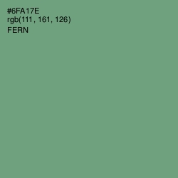 #6FA17E - Fern Color Image