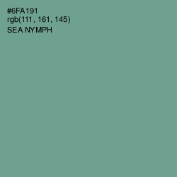 #6FA191 - Sea Nymph Color Image