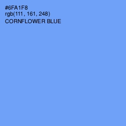 #6FA1F8 - Cornflower Blue Color Image