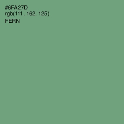 #6FA27D - Fern Color Image