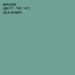 #6FA293 - Sea Nymph Color Image