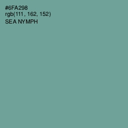 #6FA298 - Sea Nymph Color Image