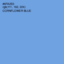 #6FA2E0 - Cornflower Blue Color Image