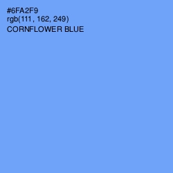 #6FA2F9 - Cornflower Blue Color Image