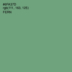 #6FA37D - Fern Color Image