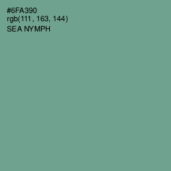#6FA390 - Sea Nymph Color Image