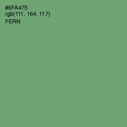 #6FA475 - Fern Color Image