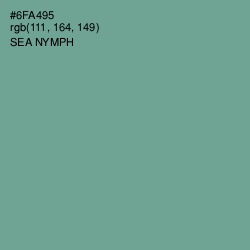 #6FA495 - Sea Nymph Color Image