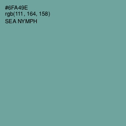 #6FA49E - Sea Nymph Color Image