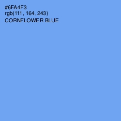 #6FA4F3 - Cornflower Blue Color Image